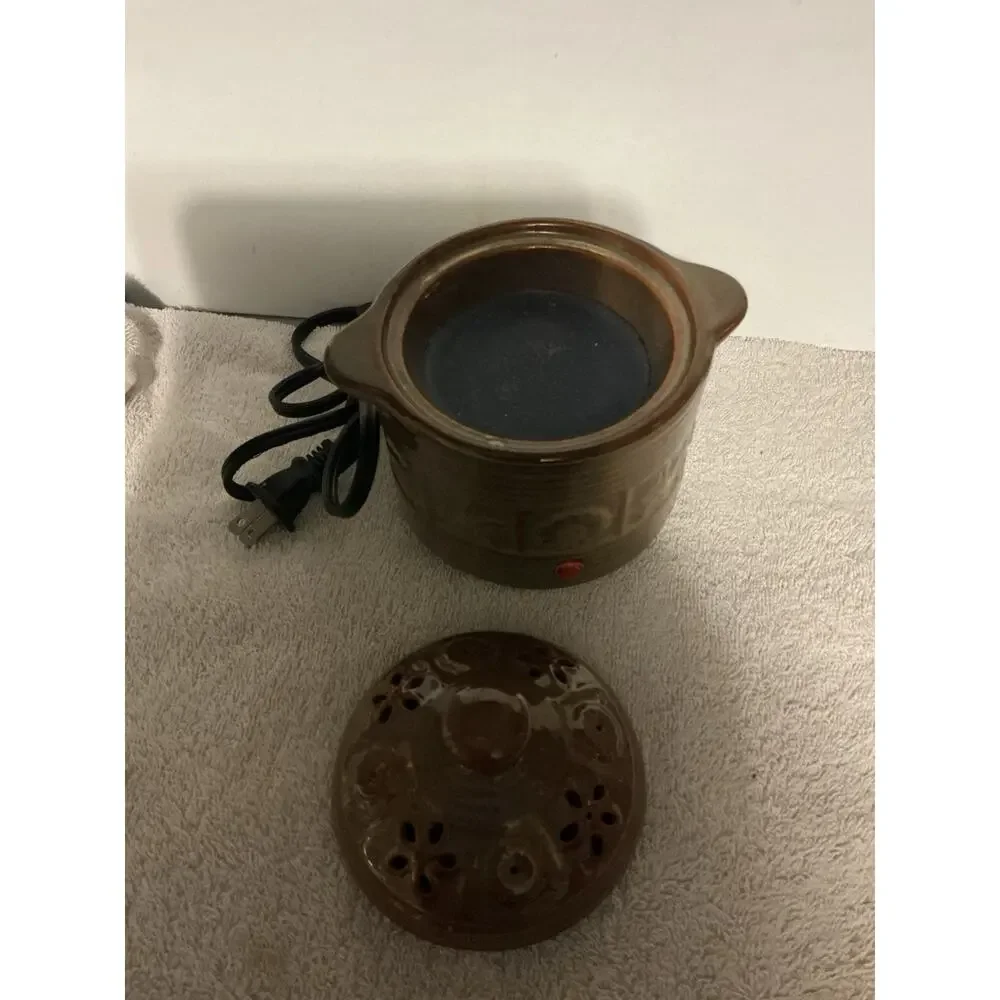 Yankee Candle Ceramic Electric Wax Warmer Brown